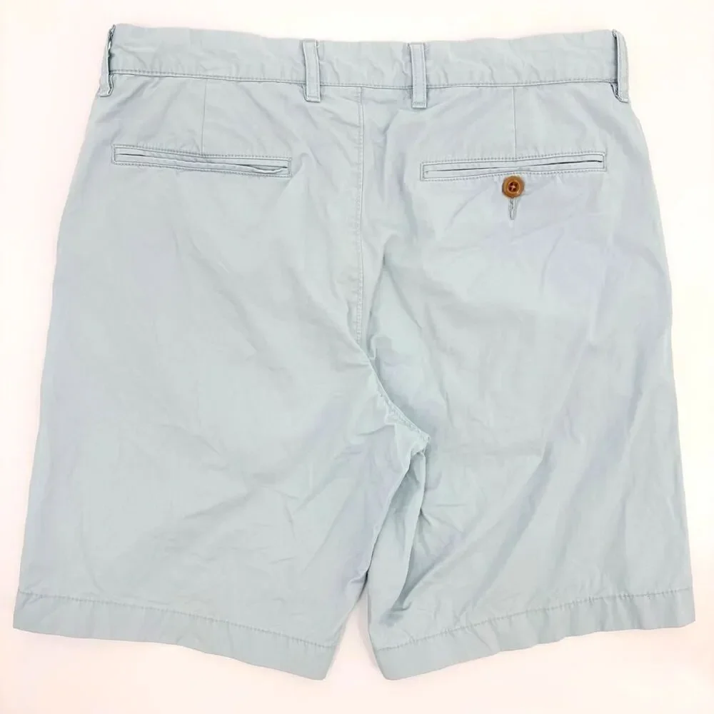 J Crew Shorts Flat Front Mens 30 Preppy Summer Coastal Vacation Travel Chino